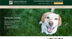 Desktop Screenshot of greenbriarpets.com